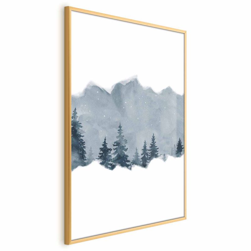 Plakat Artgeist Wycinek Syberii 21x30 cm z ramą złotą bez marginesu 1 szt