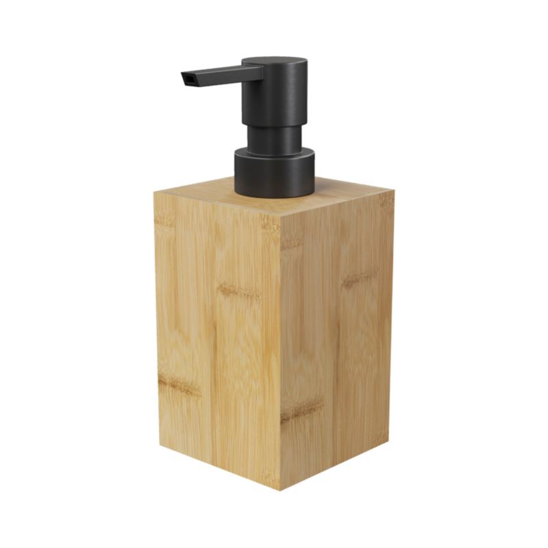 Dozownik mydła GoodHome Cervia bambus czarny