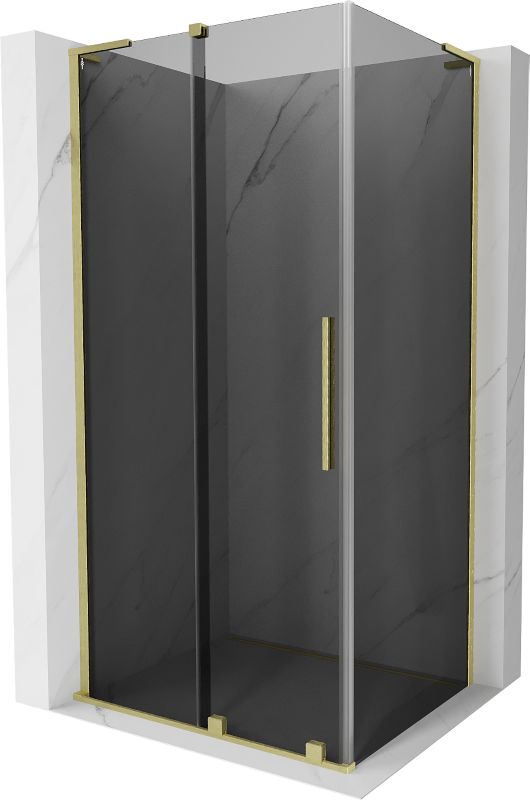 Kabina prysznicowa Mexen Velar L rozsuwana 100 x 70 cm grafit złota szczotkowana 1 szt.
