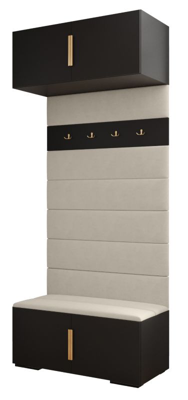 Siedzisko Abiks INOVA panele tapicerowane szer.100cm wz.1 czarny 1szt.