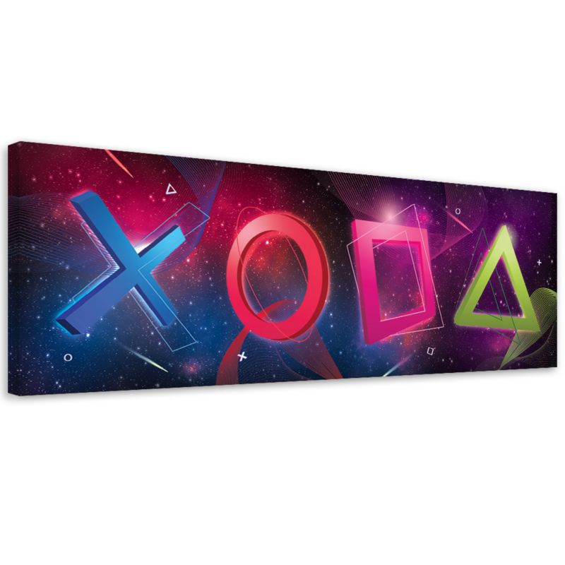 Obraz dla gracza Feeby Kontroler Abstrakcja Kolorowy 150x50cm 1szt