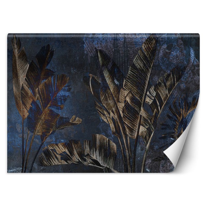 Fototapeta Feeby Liście Bananowiec Żółty Niebieski 150x105 1 szt