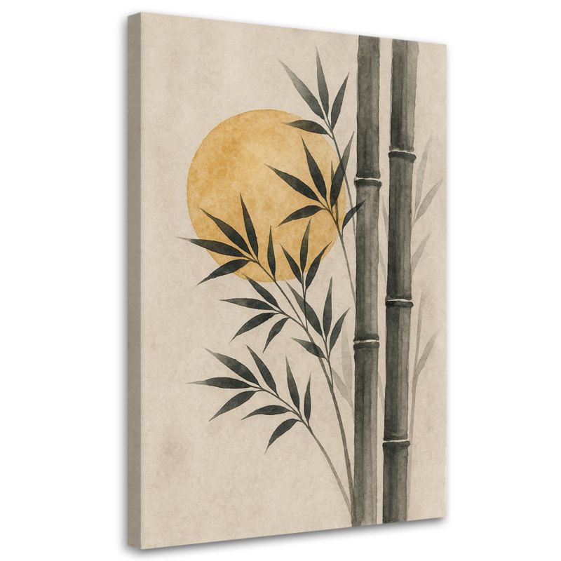 Obraz do salonu Feeby Bambus Akwarela Minimalizm 60x90cm 1szt