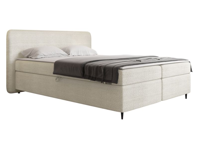 Łóżko kontynentalne MIRJAN 24 Boho II 180x200 ecru 1 szt.