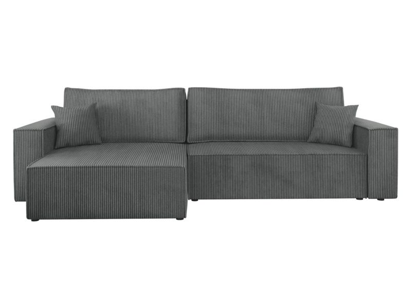 Narożnik MIRJAN 24 z funkcją spania Karl Maxi Sztruks ciemny szary 1 szt.