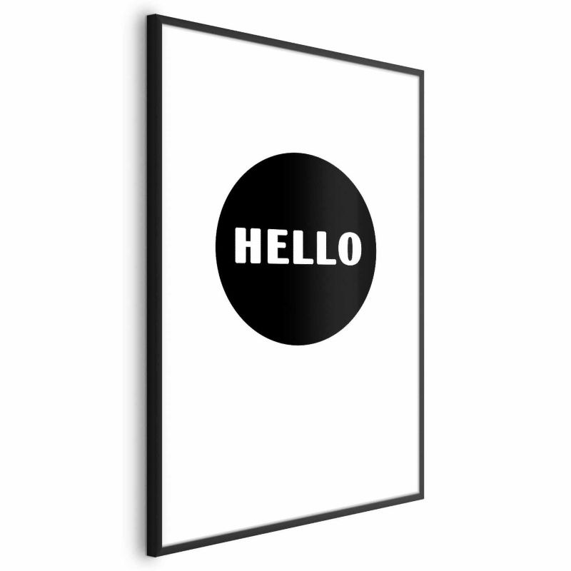 Plakat Artgeist Na dzień dobry 21x30 cm z ramą czarną 1 szt