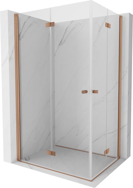 Kabina prysznicowa prostokątna Mexen Mist-F miedź szczotkowana 75x120 cm 1 szt