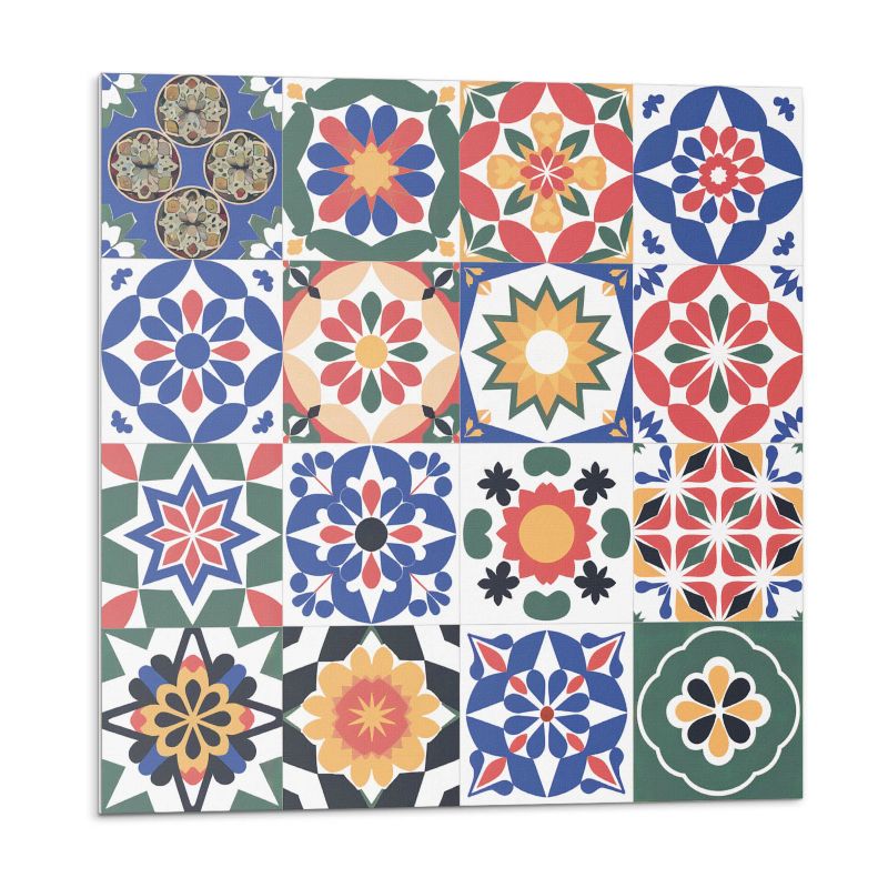 Kafelki samoprzylepne Wallfluent 50x50 cm Mozaikowe wzory w liniach 4 szt.