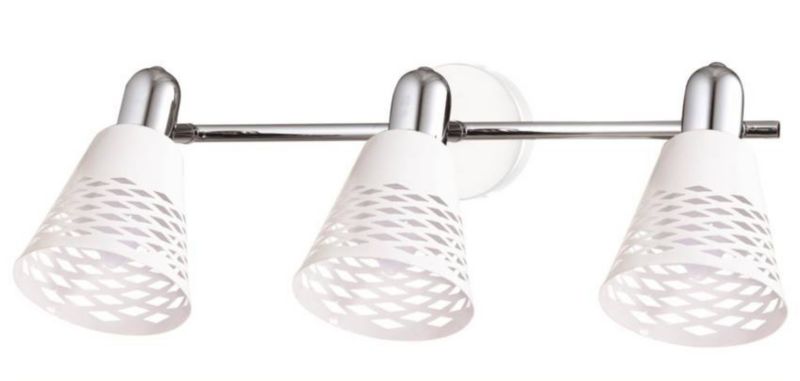Lampa sufitowa Candellux Discovery biała chromowana 3 x E14 x 40W wym: 62 x 10 cm - 1 szt.