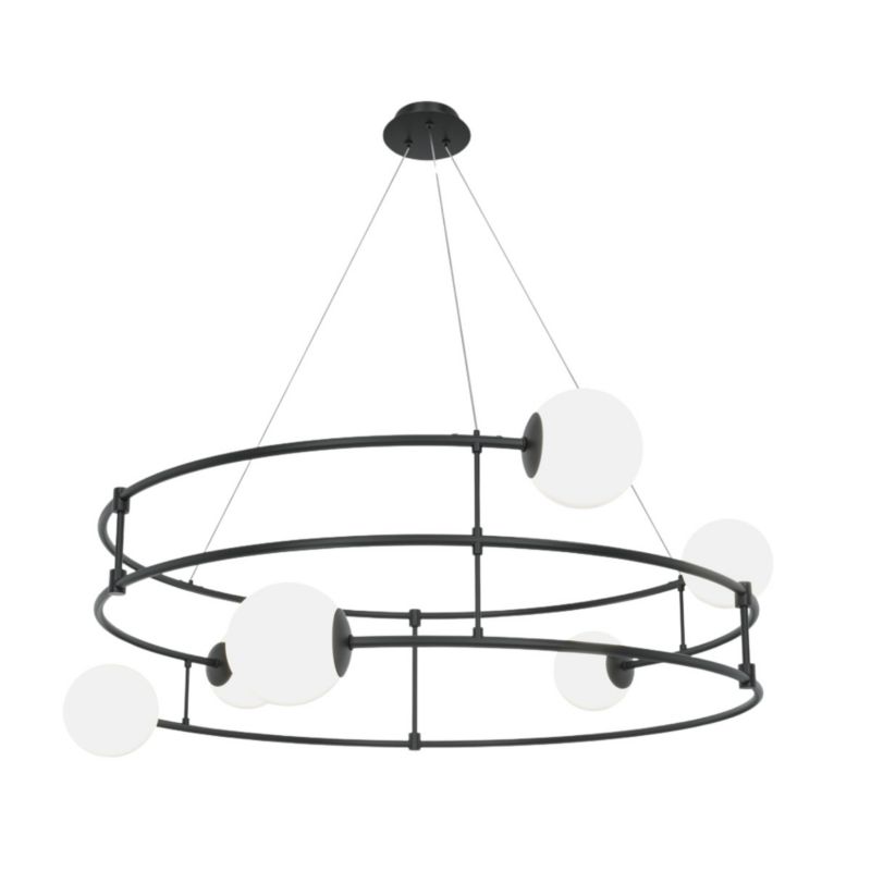 Lampa wisząca Maytoni Balance czarno-biała wym: 152 x 81,2 x 81,2 cm 6xG9 x 40W 1 szt.