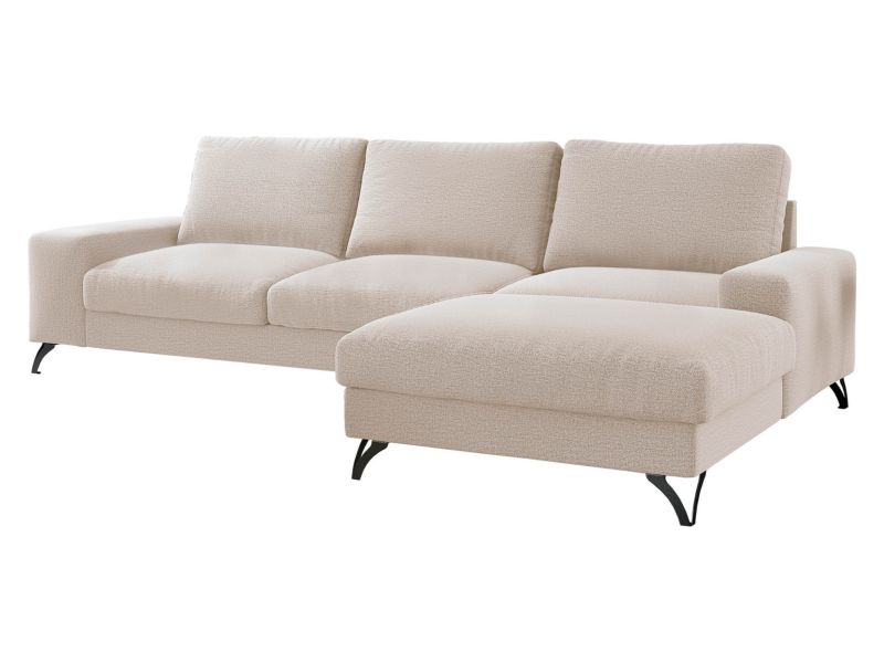 Narożnik rozkładany MIRJAN 24 Flavio prawy budyniowy 1 szt.