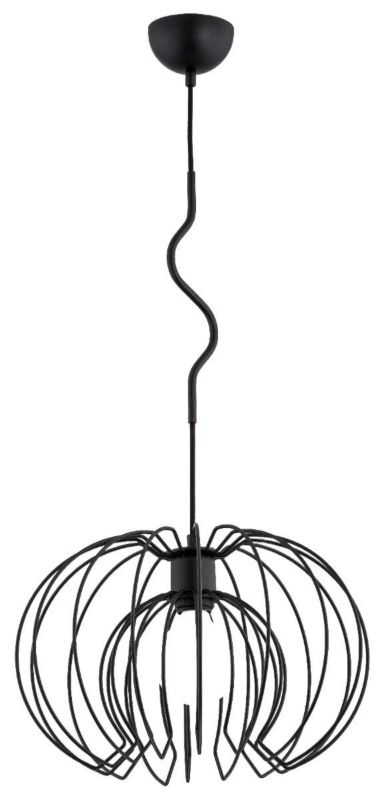 Lampa wisząca Alfa Kiwi czarna wym: 90 x 36 x 36 cm 1xE27 x 60W 1 szt.
