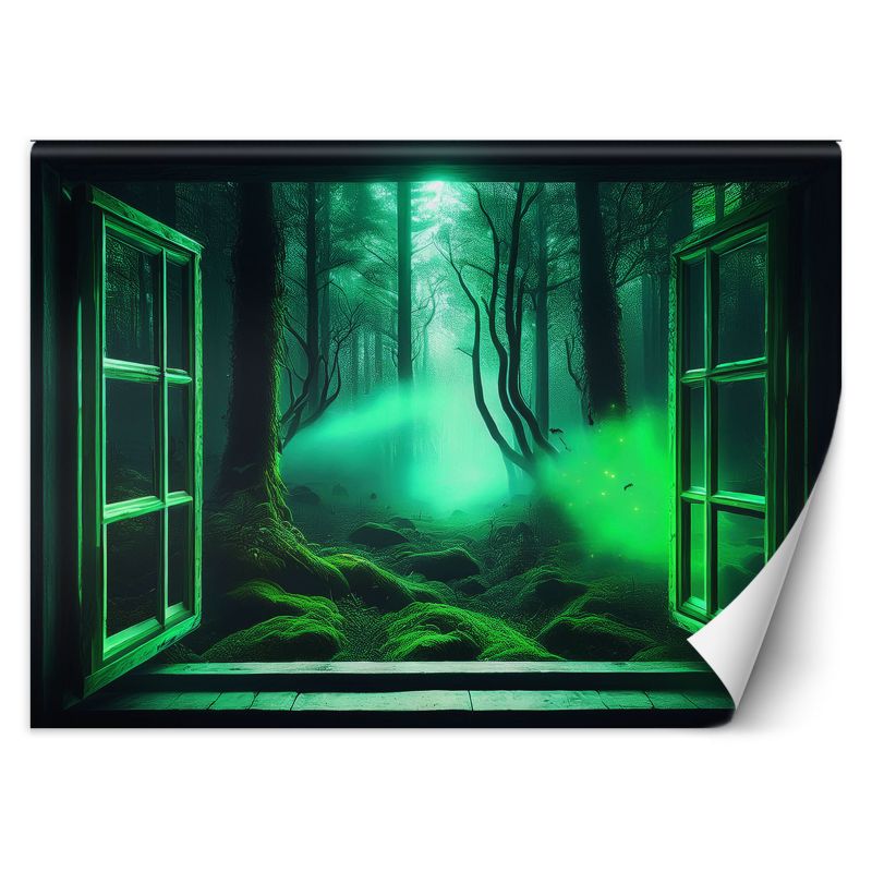 Fototapeta Feeby Widok z okna Fantastyczny las 100x70 1 szt