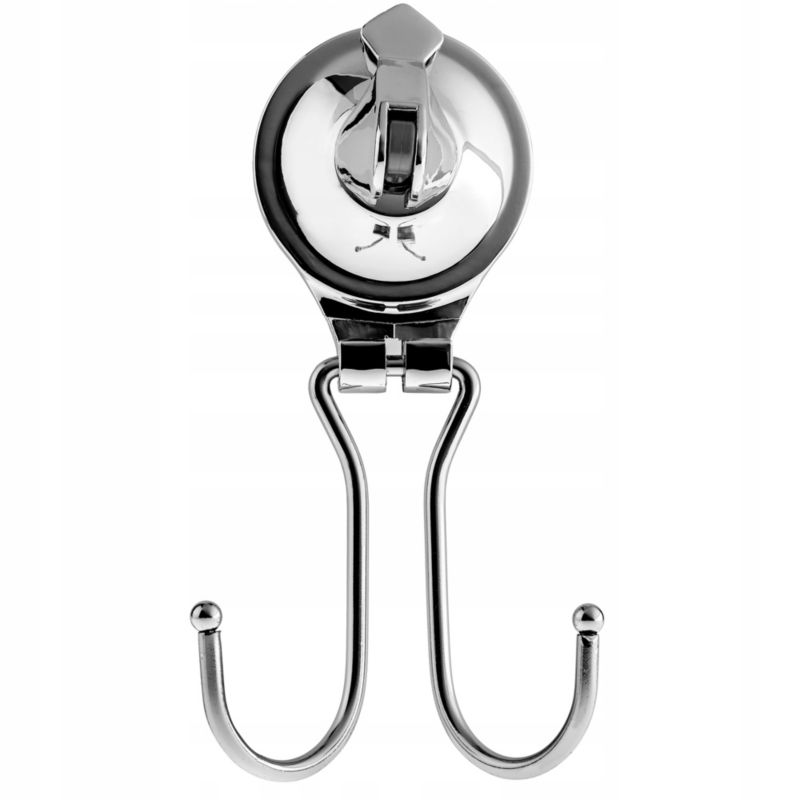 Wieszak KADAX Hak Z Przyssawką Łazienkowy Haczyk x 2 Srebrny 1 szt.