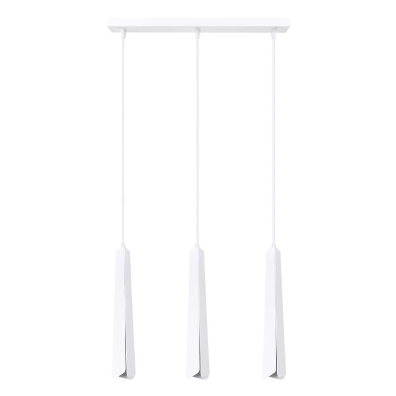Lampa wisząca Sollux Lighting PRYSM 3L biała 1 szt.