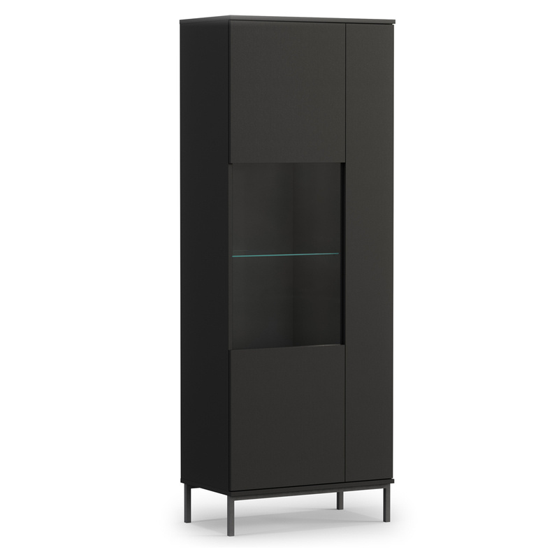 Witryna do salonu QUARTE Czarna