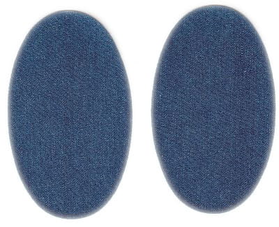 łaty poliestrowe termoprzylepne 2 szt. kol. jeans 500 niebieski klasyczny