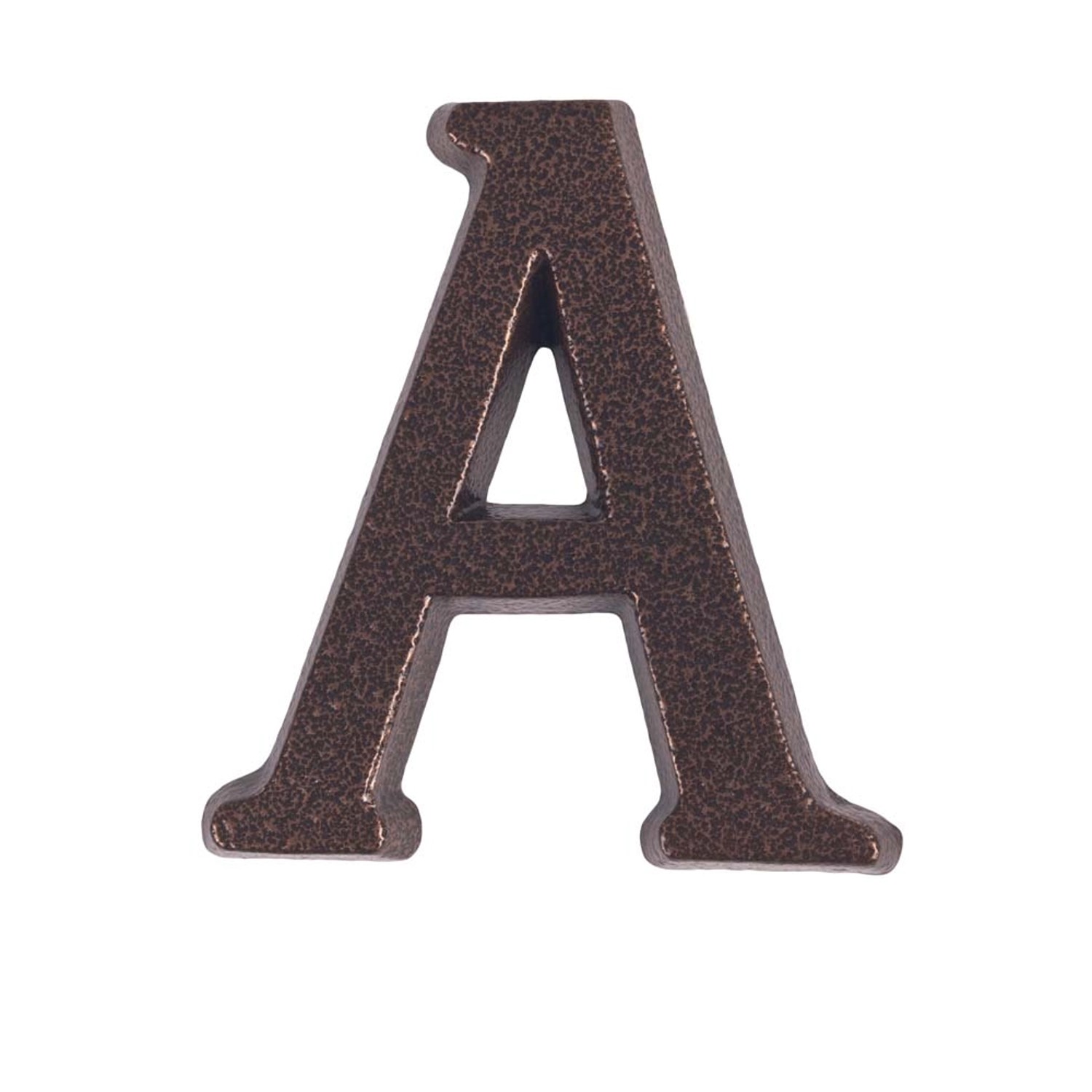 Litera A aluminiowa 10 cm miedź