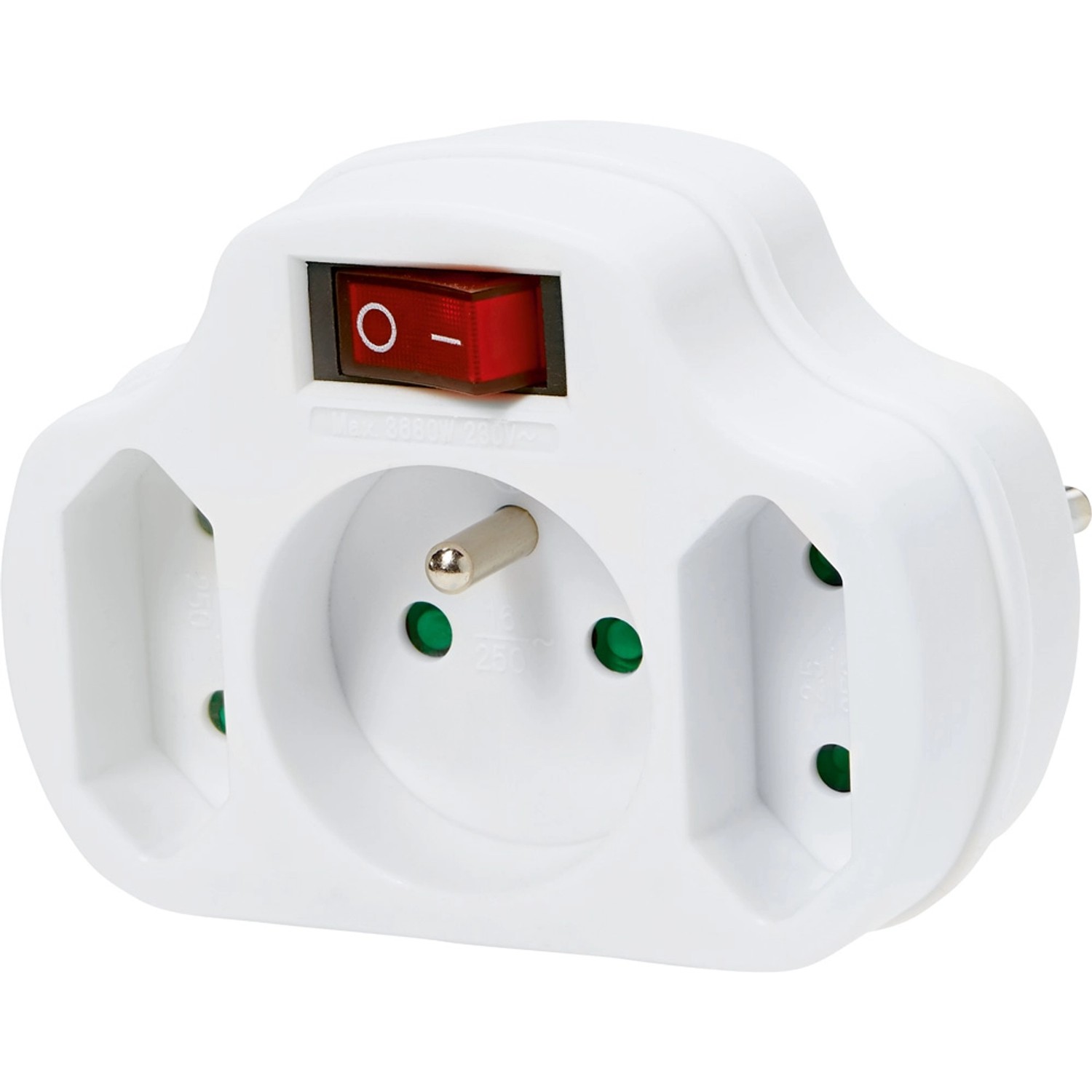 LUX Wtyczka pośrednia 2/1 16A