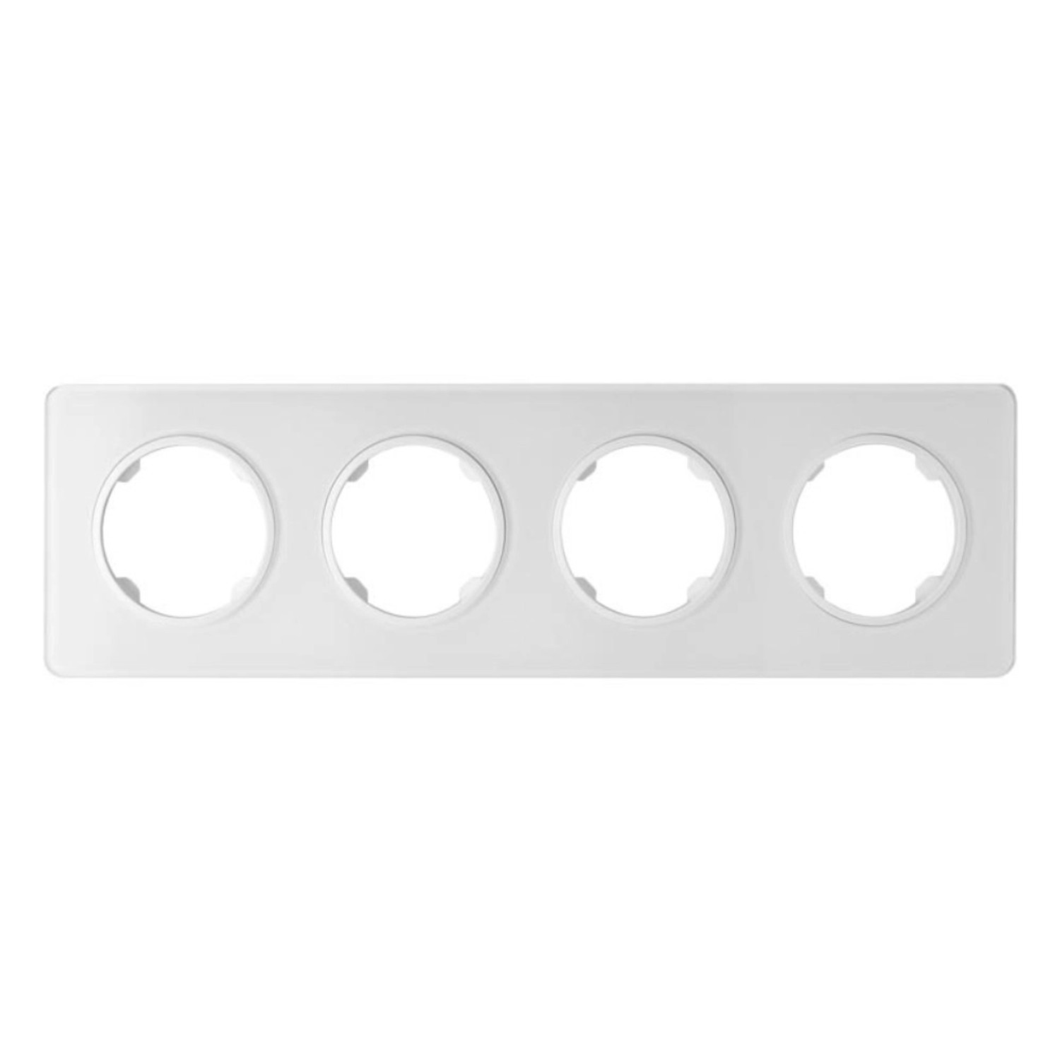 Electromalt Ramka Oval 4-krotna szkło biała