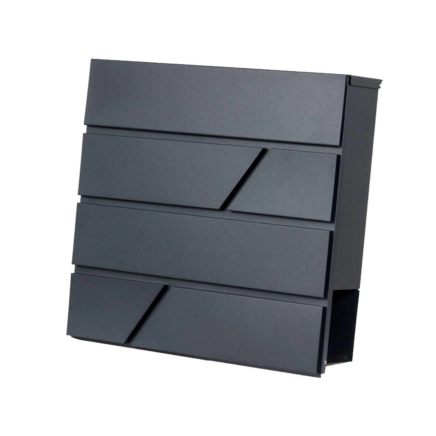 Skrzynka na listy Carlo czarna 37 x 37 cm