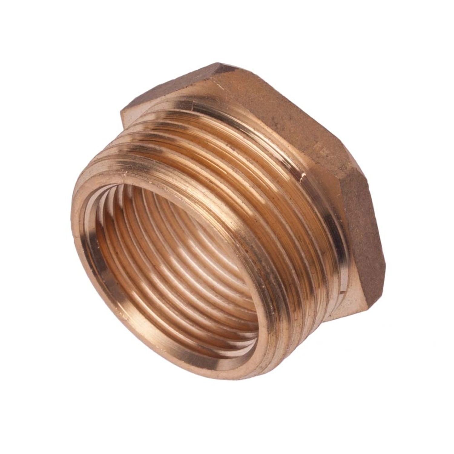 Redukcja mosiężna 33,3 (R 1") / 24,1 (Rp 3/4") GZ/GW