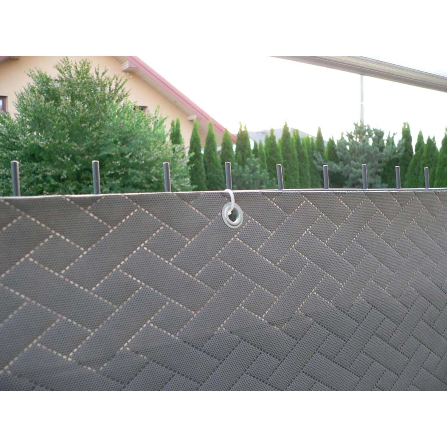 Mata na ogrodzenia grafitowa Decomat - 1,5 m/5 m