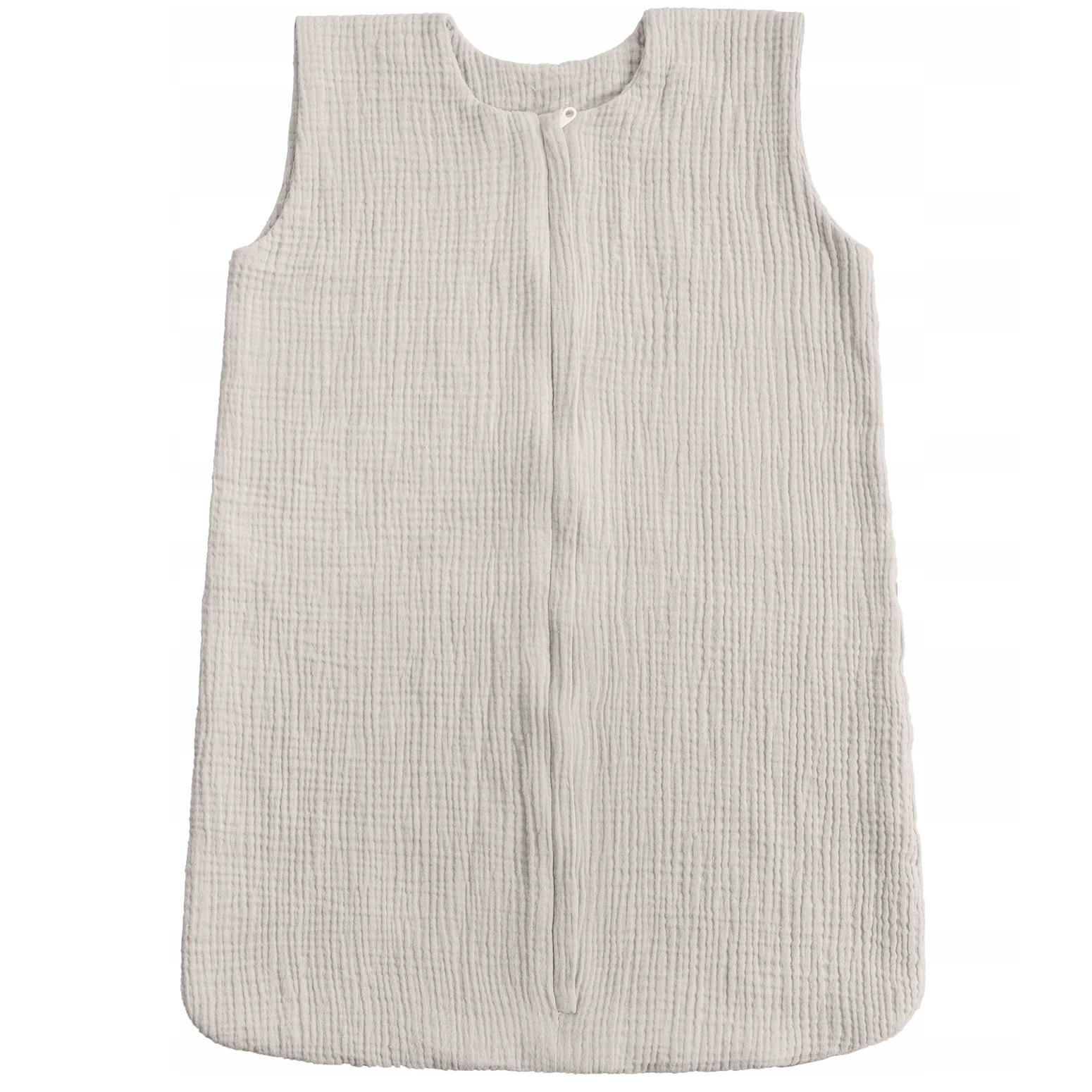 Letni muślinowy śpiworek do spania z falbanką beż naturalny BR