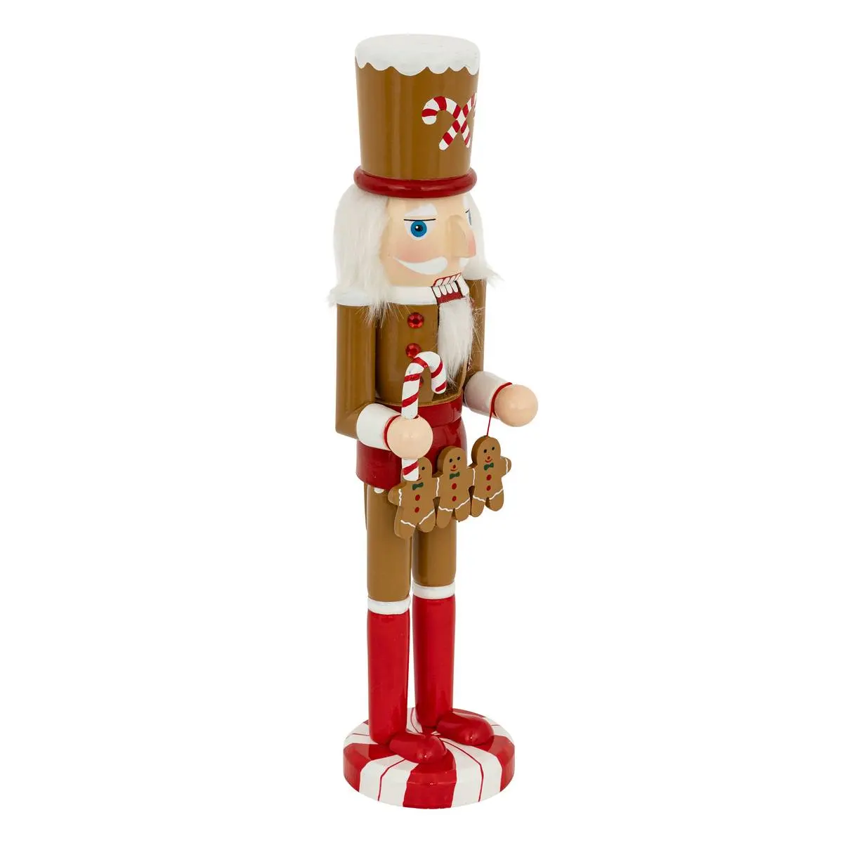 Figurka bożonarodzeniowa dziadek do orzechów z pierniczkami NUTCRACKER GINGERBREAD 38 cm db