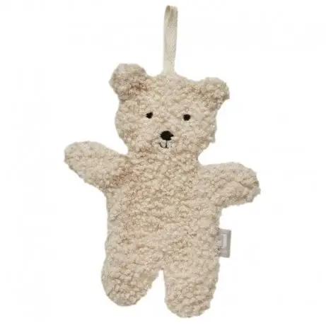 Jollein - Przytulanka dou dou z zawieszką na smoczek Miś Naturel BBTB