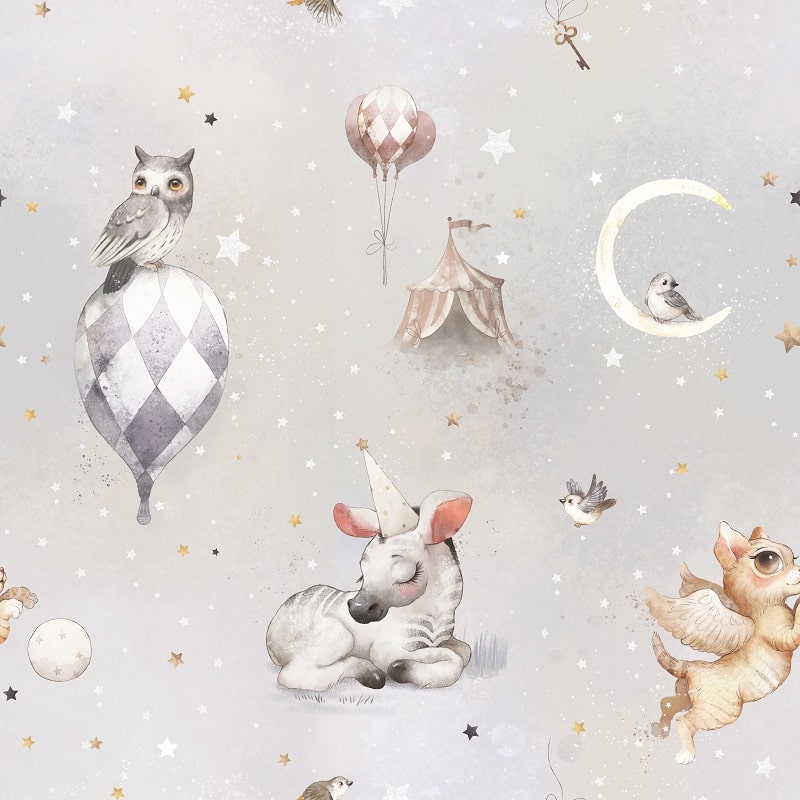 Tapeta ścienna Fairy Land Circus BW