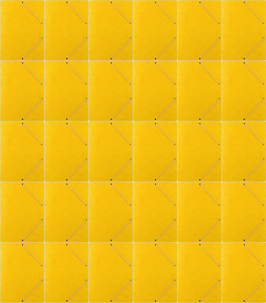 100x Teczka preszpanowa z gumką Donau, A4, 390g/m2 żółty