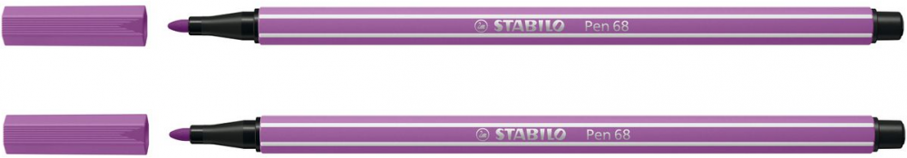 2x pisak Stabilo Pen 68/60, okrągła, 1mm, śliwkowy