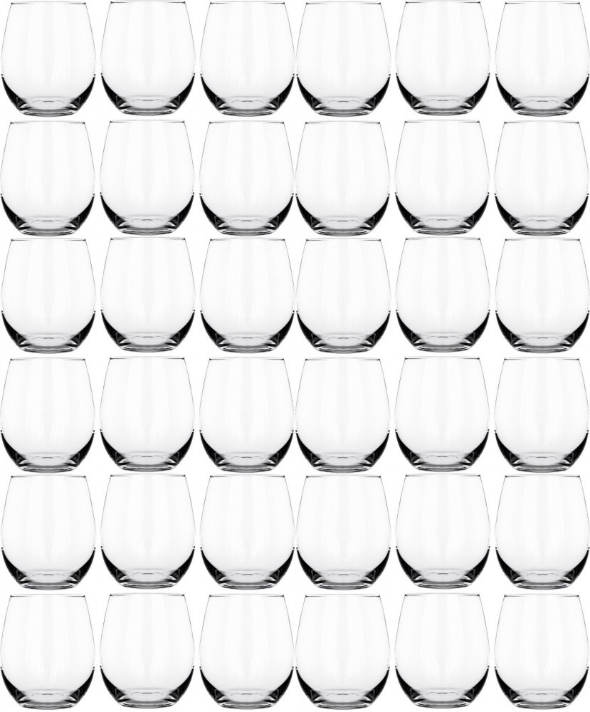 6x Szklanki niskie Altom Design Diamond, 390ml, szkło, 6 sztuk, przezroczysty