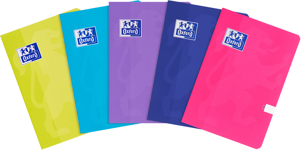 5x Zeszyt gładki Oxford Touch, A5, miękka oprawa, 60 kartek, mix kolorów