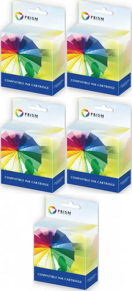 5x Tusz Prism (BT-5000), 5000 stron, 100ml, yellow (żółty)