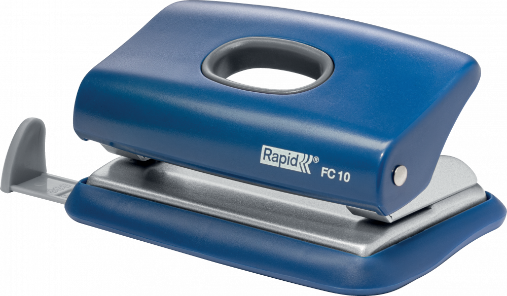 Dziurkacz Rapid mini FC10, do 10 kartek, niebieski