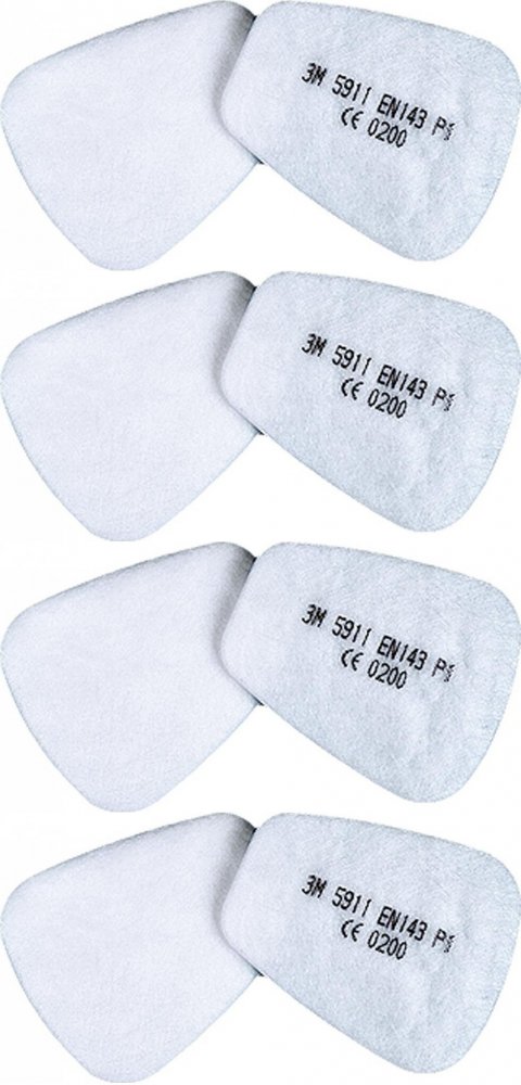 4x Filtr przeciwpyłowy 3M-FI-5000-P1, 30 sztuk, biały