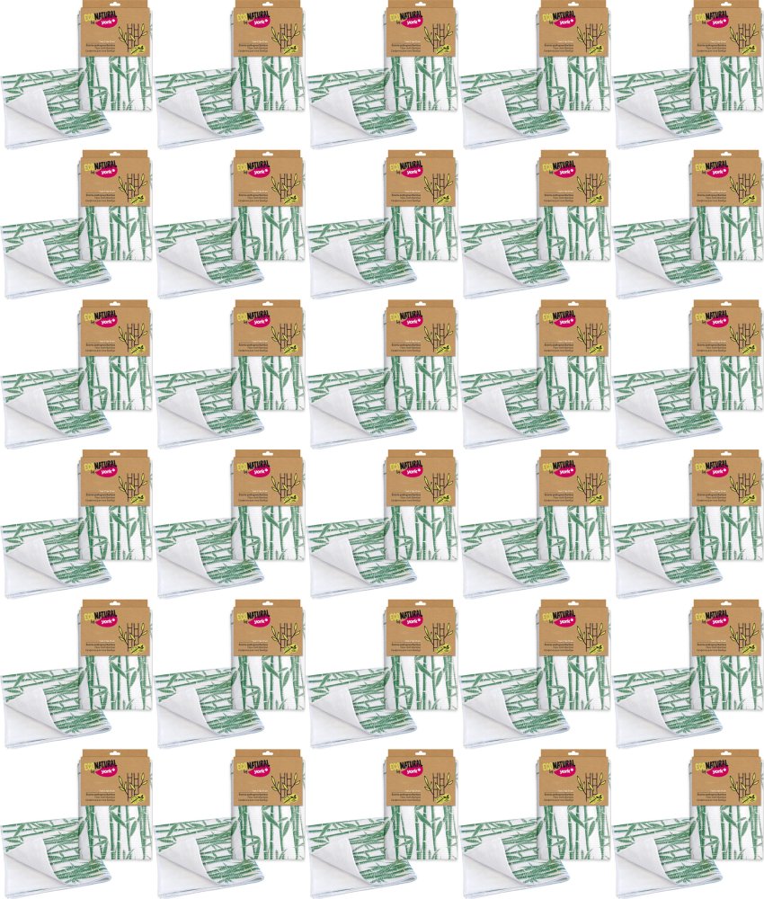 48x Ścierka do podłogi York Bambus, 1 sztuka, biało-zielony