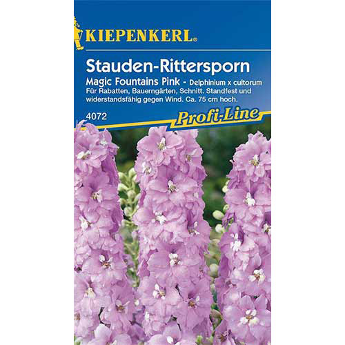 1 pac, Delphinium (Nemțișor) Magic Fountains Pink Kiepenkerl - Semințe: Mod de ambalare: 1 pac