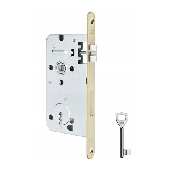 Zamek do drzwi 72/50 wpuszczany na klucz LOB
