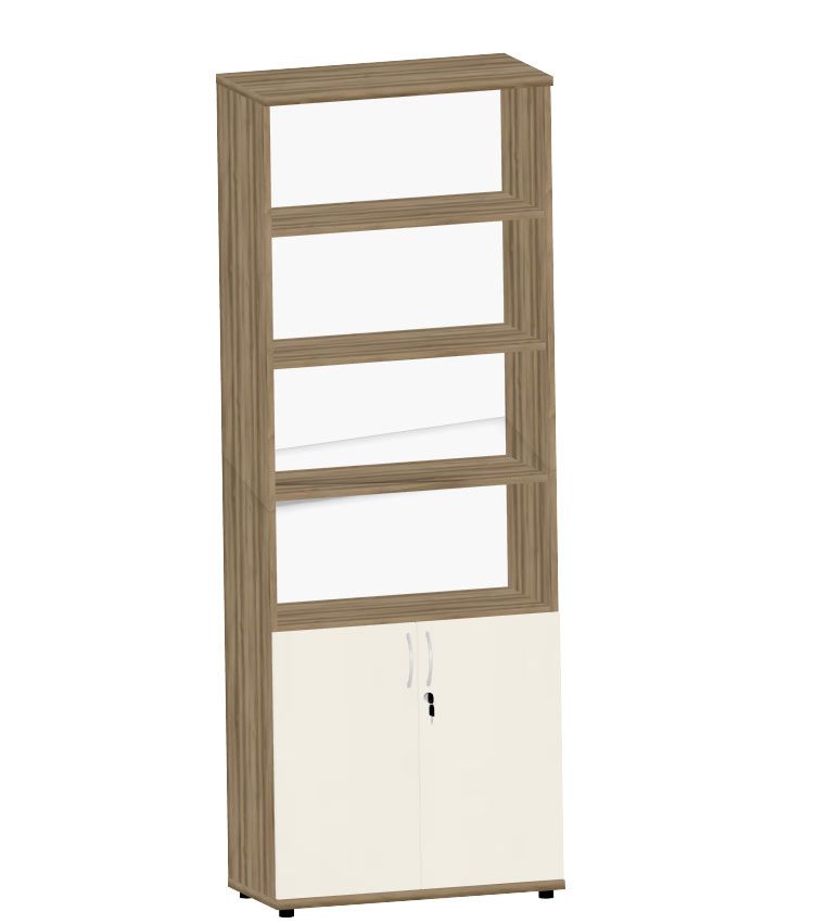 HEBE TS603 regał 80,2x40x219,5h (Kolor korpusu: Wiąz Baron)