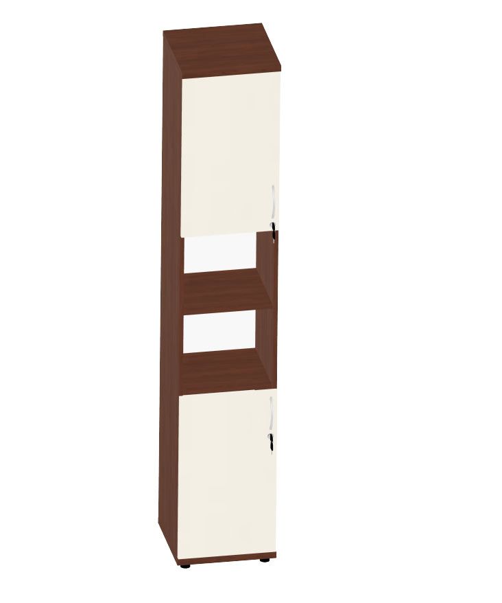 HEBE TS612 regał prawy 40,2x40x219,5h (Kolor korpusu: Biel Arktyczna)