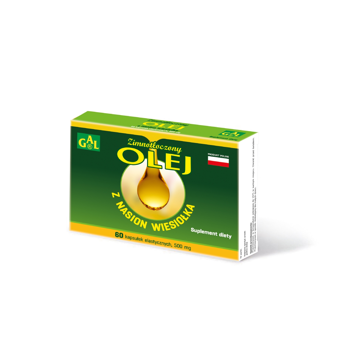 Gal zimnotłoczony olej z nasion wiesiołka, 60 kapsułek