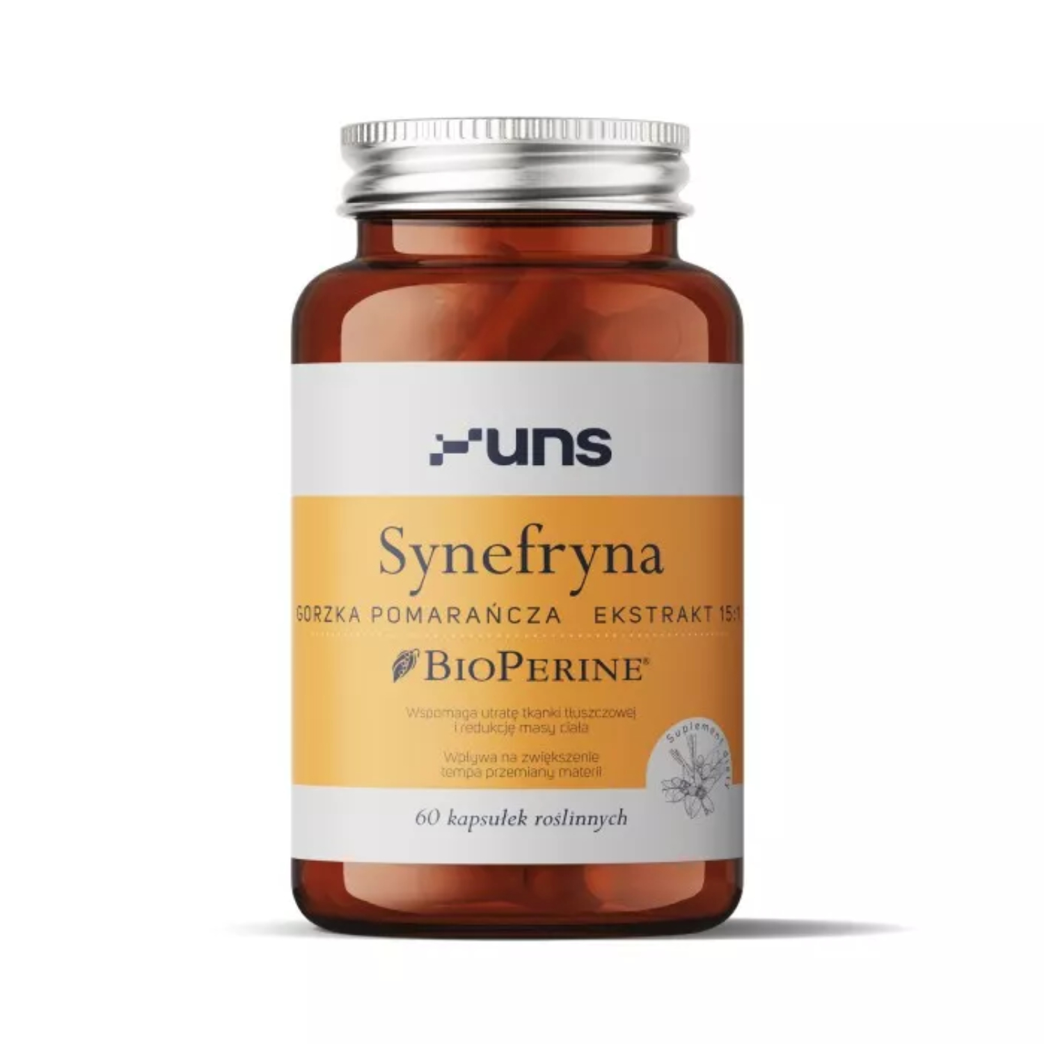 Uns synefryna + bioperine, 60 kapsułek