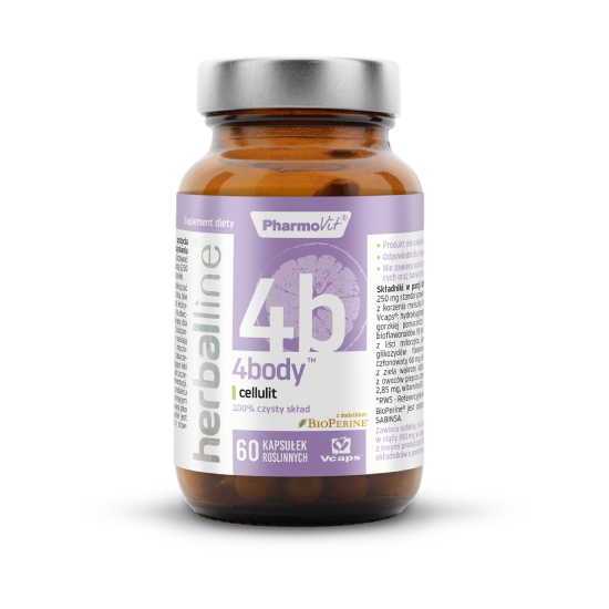 Pharmovit herballine 4body cellulit, 60 kapsułek roślinnych