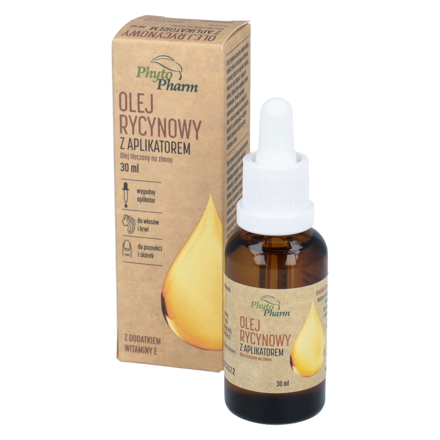 Phytopharm - olej rycynowy z aplikatorem, 30 ml