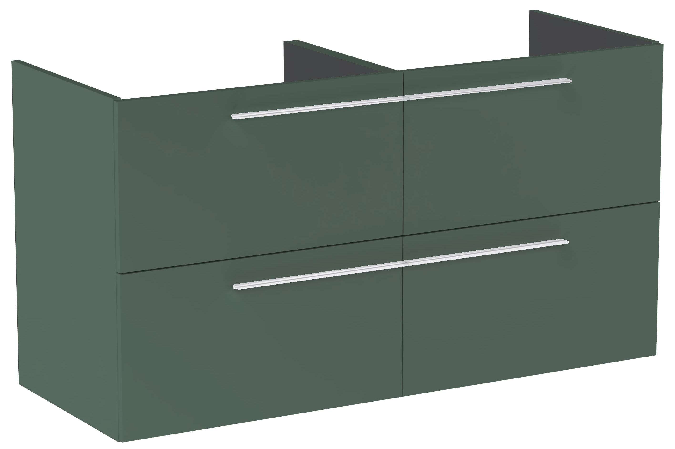 Roca Ella szafka 118,5x44,6x63,5 cm podumywalkowa wisząca zielony mat A857772534