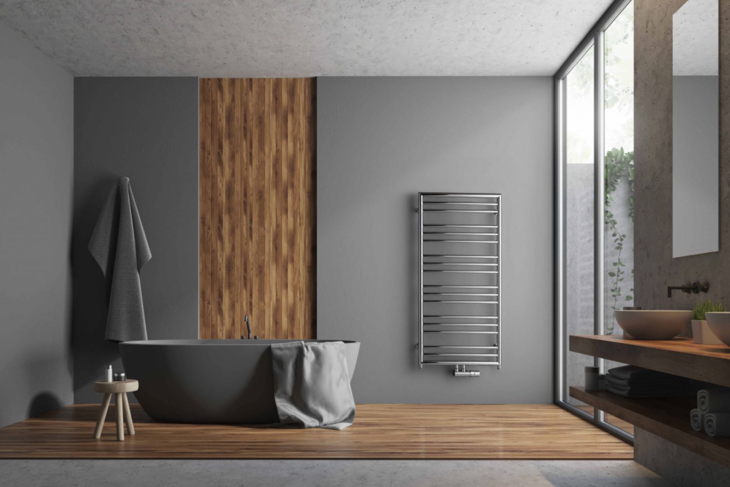 P.M.H. Sorano Frame grzejnik łazienkowy 50x79 cm biały SNF1W