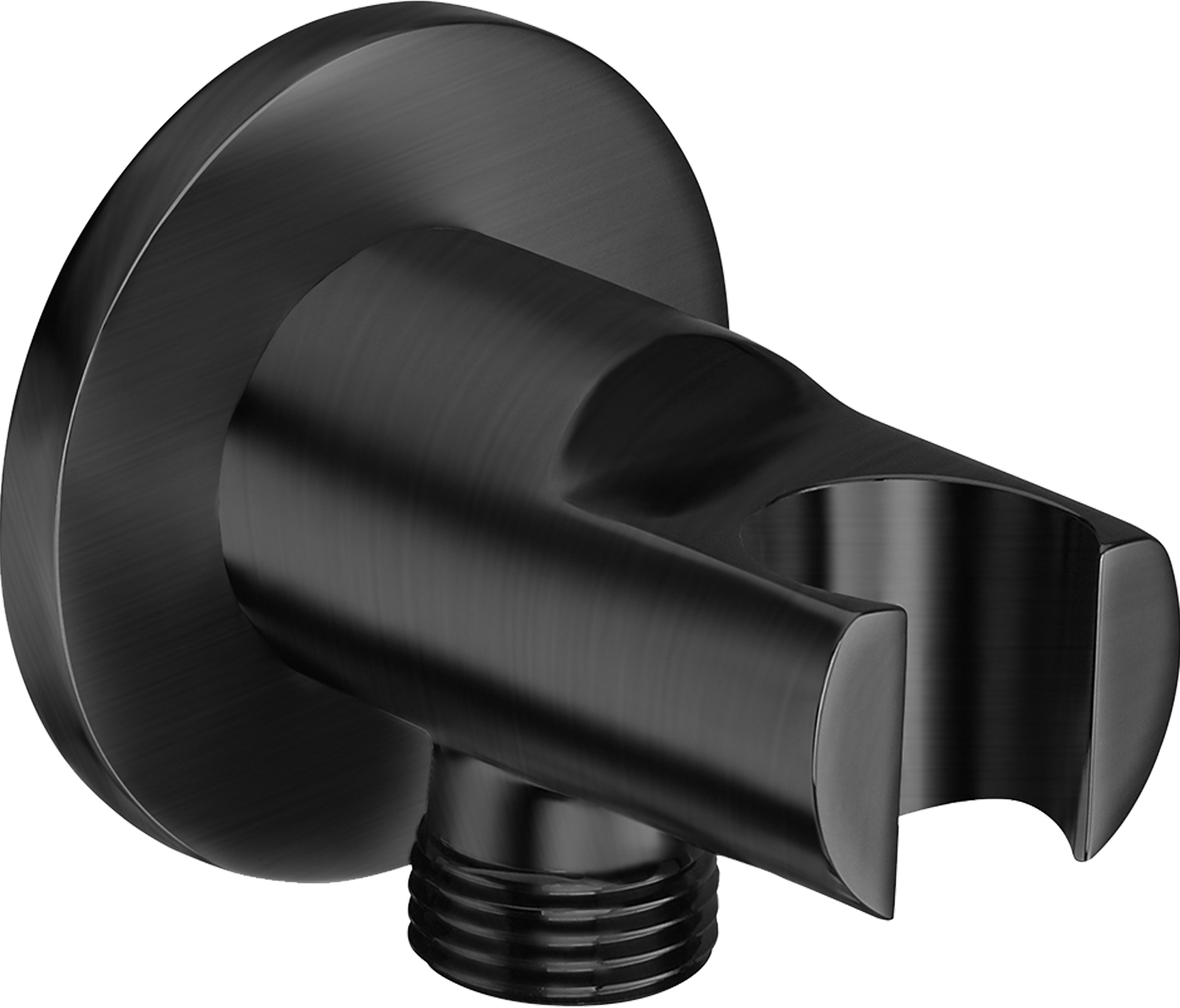 Roca Aqua przyłącze kątowe z uchwytem czarny A5B5250NM0